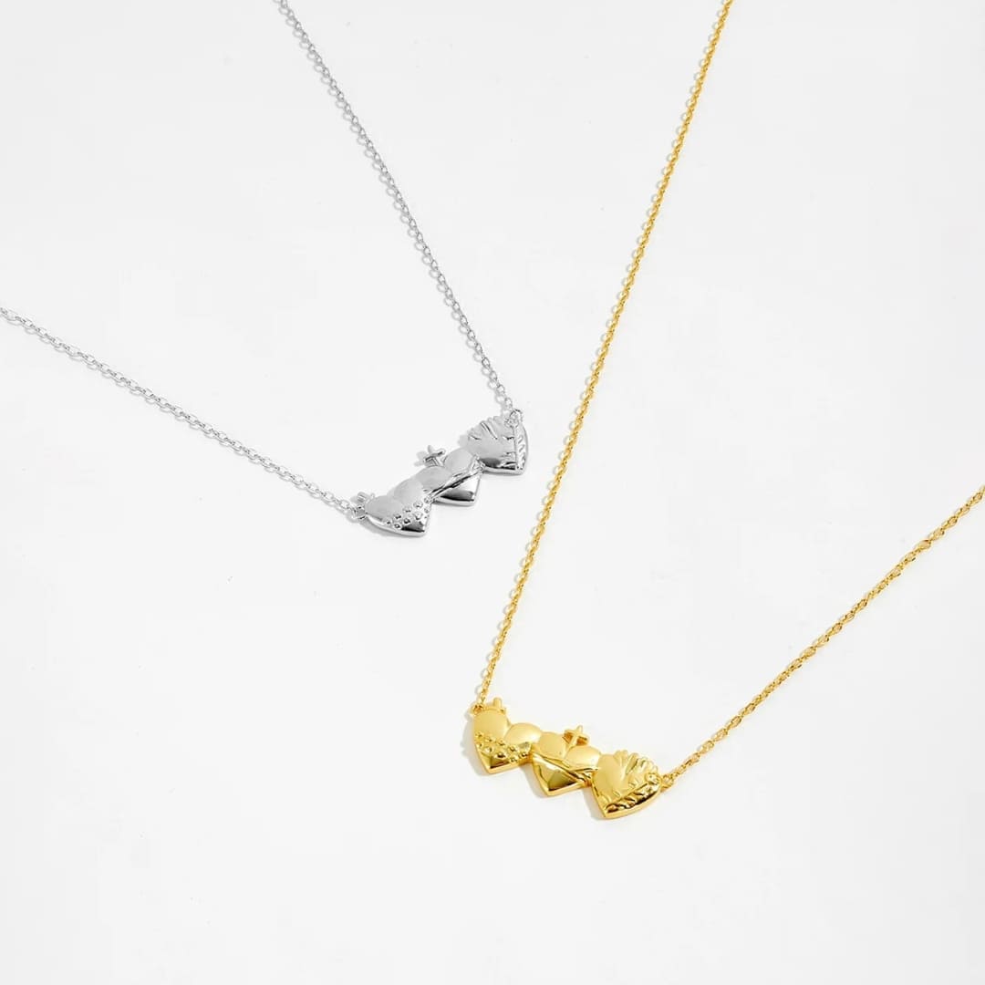 Colar Sagrados Corações Jesus Maria e José Santo Altar 8