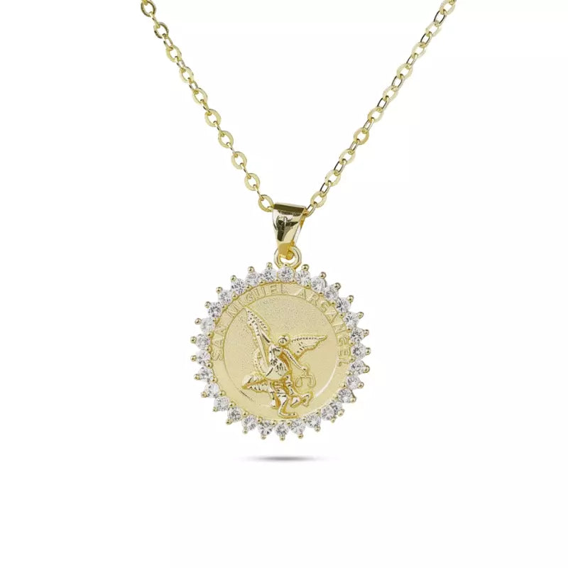 Colar_Feminino_Medalha_Sao_Miguel_Arcanjo_Zirconia_2