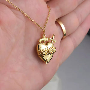 Colar_Imaculado_Coração_de_Maria_Dourado_Santo_Altar_edit_4