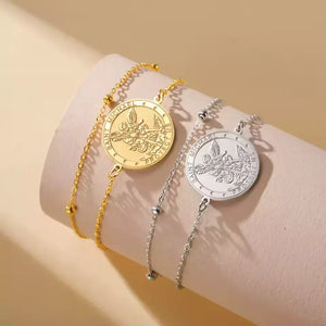 Pulseira_Dupla_Medalha_Sao_Miguel_Arcanjo_Dourada_3