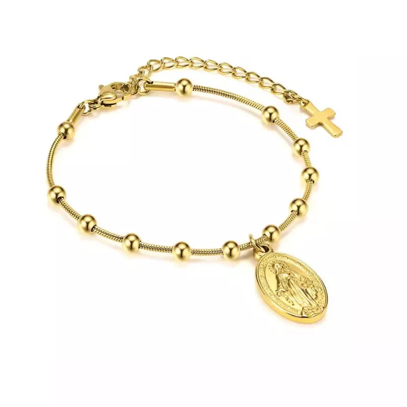 Pulseira_Feminina_Nossa_Senhora_Medalha_Milagrosa_Cruz_Santo_Altar