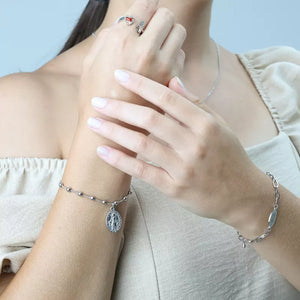 Pulseira_Feminina_Nossa_Senhora_Medalha_Milagrosa_Cruz_Santo_Altar_2