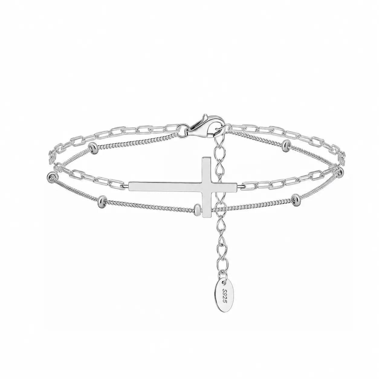 Pulseira_Prata_Feminina_Dupla_com_Cruz_Santo_Altar_2