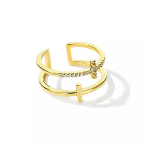 Anel_Ajustavel_Feminino_Dourado_Cruz_Dupla_Santo_Altar_1