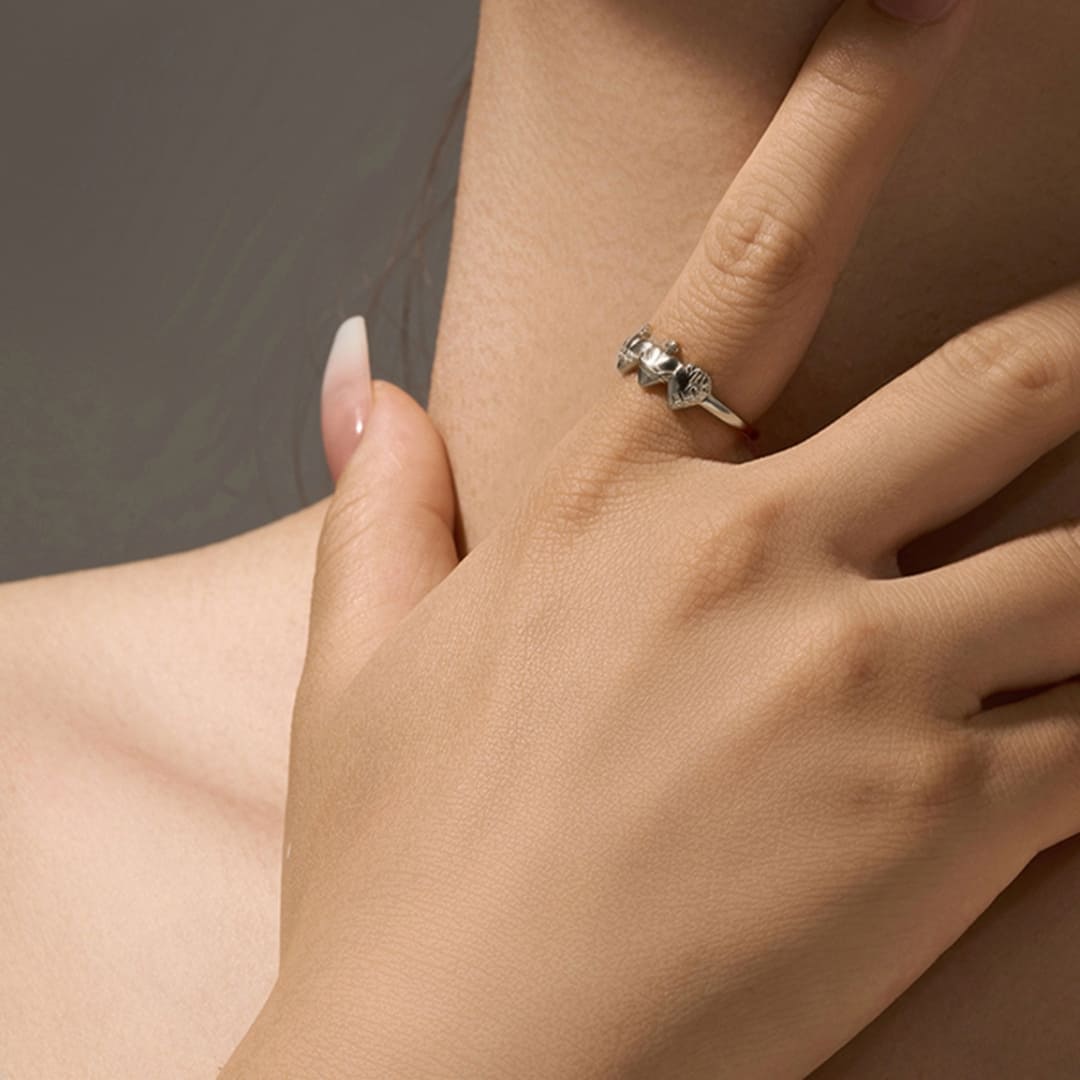 Anel Corações Sagrada Família Jesus Maria e José Santo Altar 2