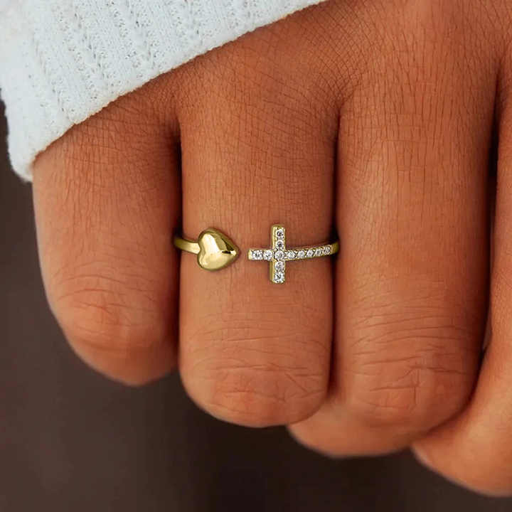 Anel_Feminino_Dourado_Coracao_e_Cruz_Ajustavel_Santo_Altar_2