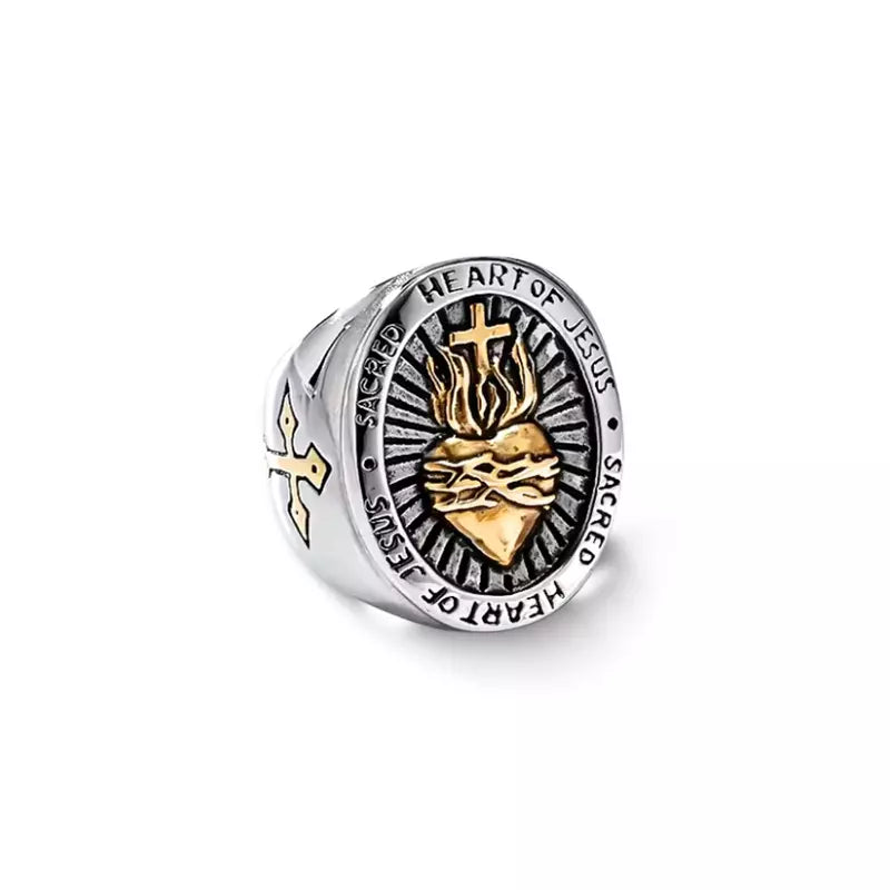 Anel_Sagrado_Coracao_de_Jesus_Inoxidavel_Dourado_Santo_Altar_11