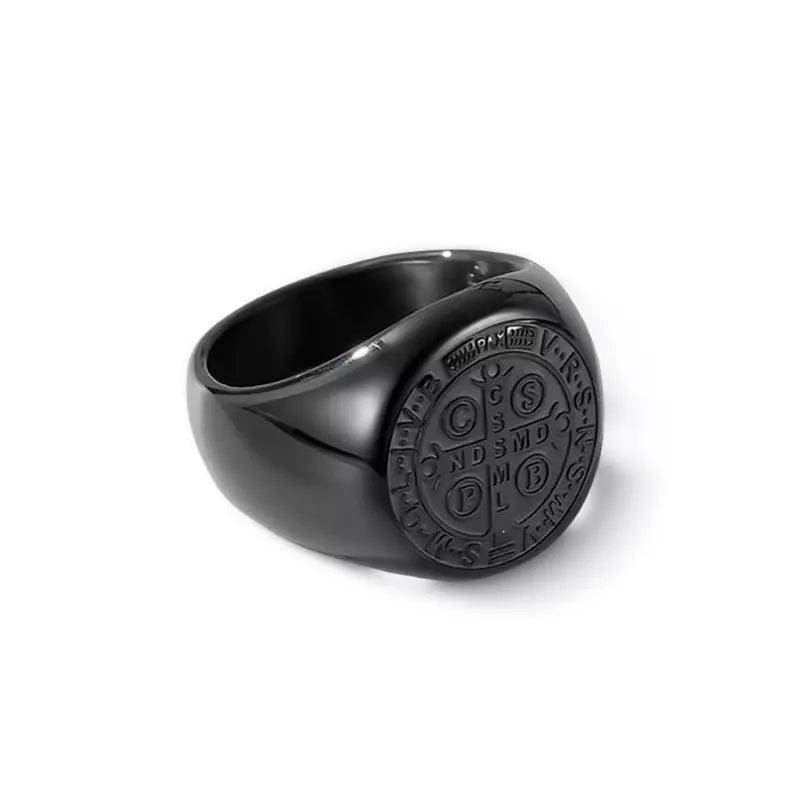 Anel_Sao_Bento_Preto_Medalha_de_Sao_Bento_Santo_Altar_1