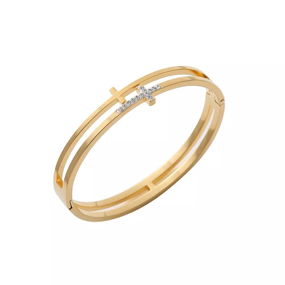 Bracelete_Dourado_Duplo_com_Cruz_Santo_Altar_1