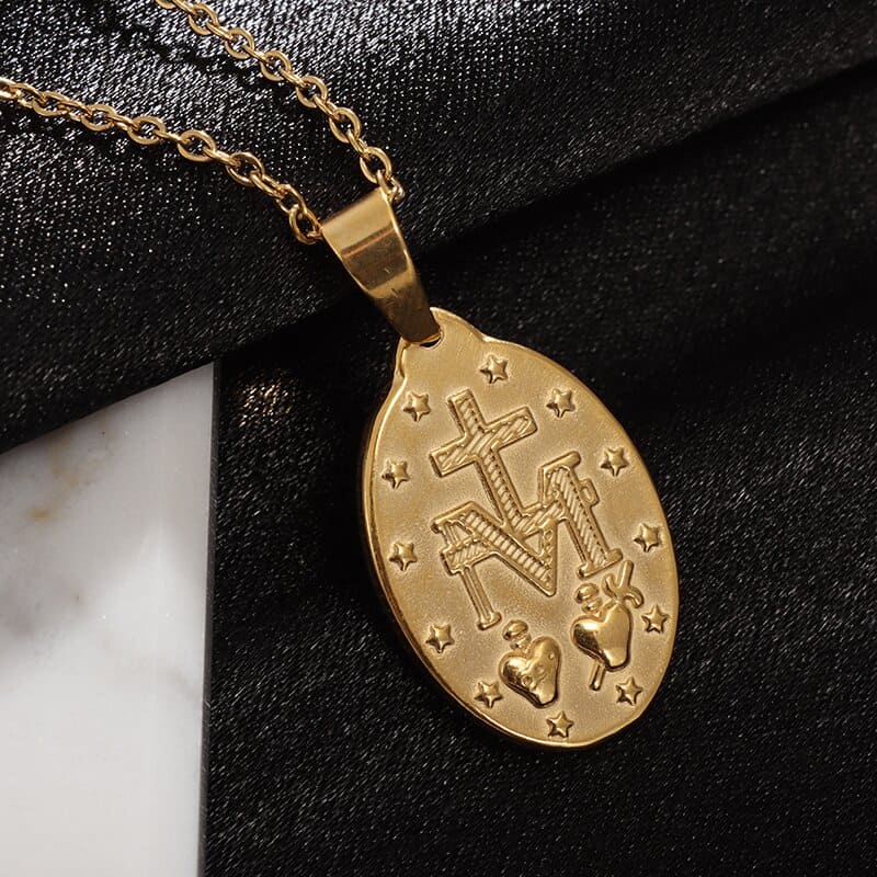 Colar Pingente Medalha Milagrosa Nossa Senhora Santo Altar 2