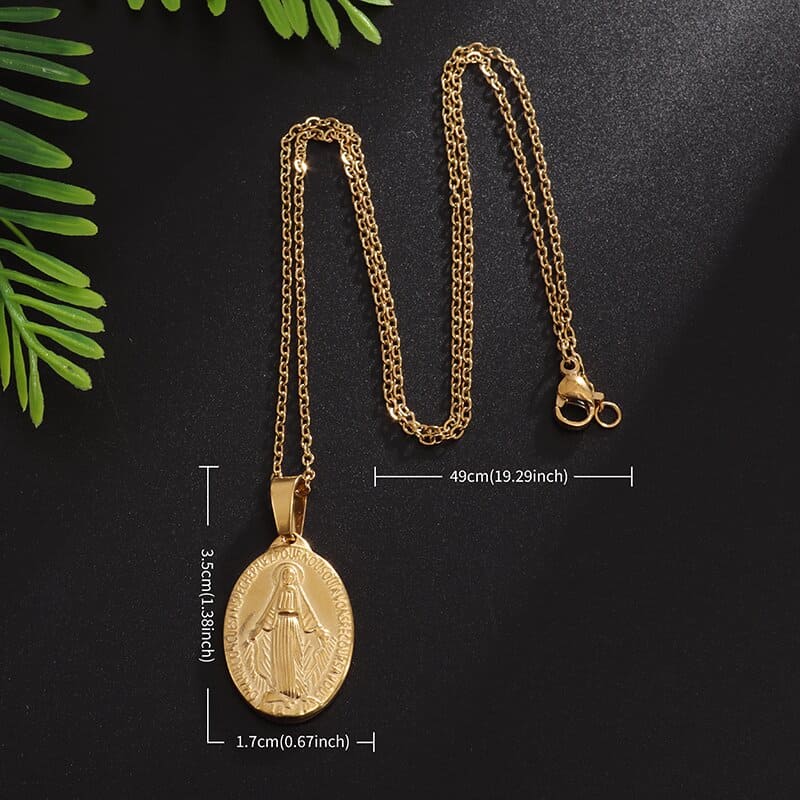 Colar Pingente Medalha Milagrosa Nossa Senhora Santo Altar 3