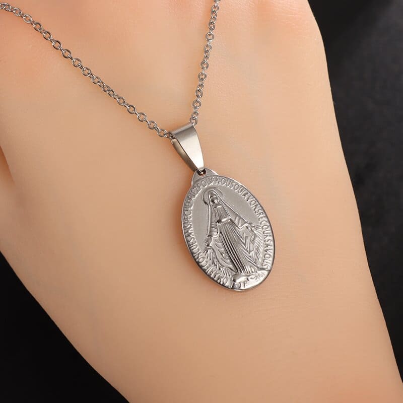 Colar Pingente Medalha Milagrosa Nossa Senhora Santo Altar 4