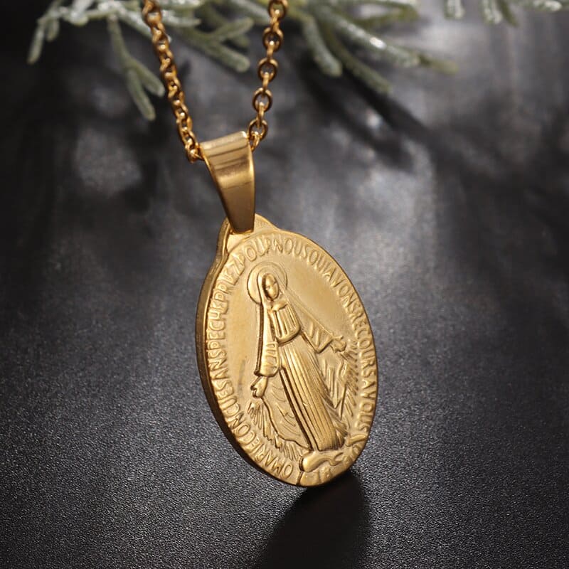 Colar Pingente Medalha Milagrosa Nossa Senhora Santo Altar 5