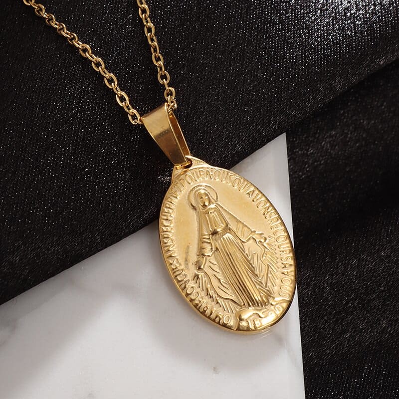 Colar Pingente Medalha Milagrosa Nossa Senhora Santo Altar 7