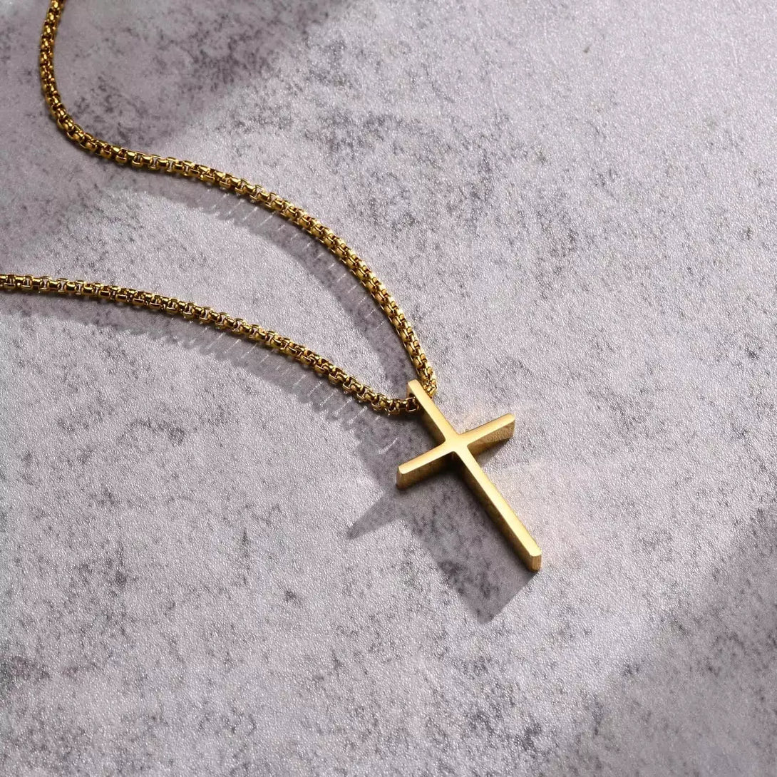 Colar Masculino Crucifixo Pingente Cruz Santo Altar