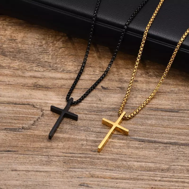 Colar Masculino Crucifixo Pingente Cruz Santo Altar