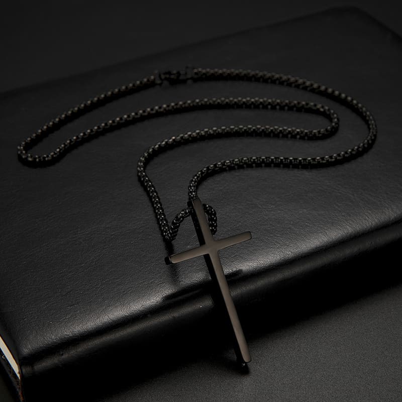 Colar Masculino Crucifixo Pingente Cruz Santo Altar