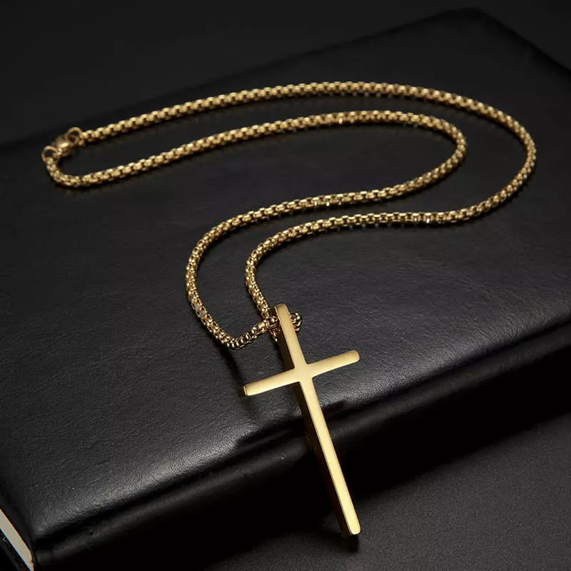 Colar Masculino Crucifixo Pingente Cruz Santo Altar