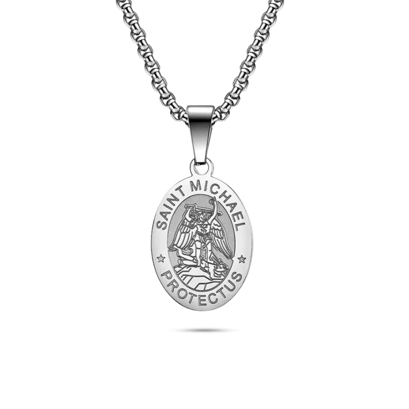 Colar_Masculino_Pingente_Oval_Sao_Miguel_Arcanjo_Prata_Santo_Altar_4