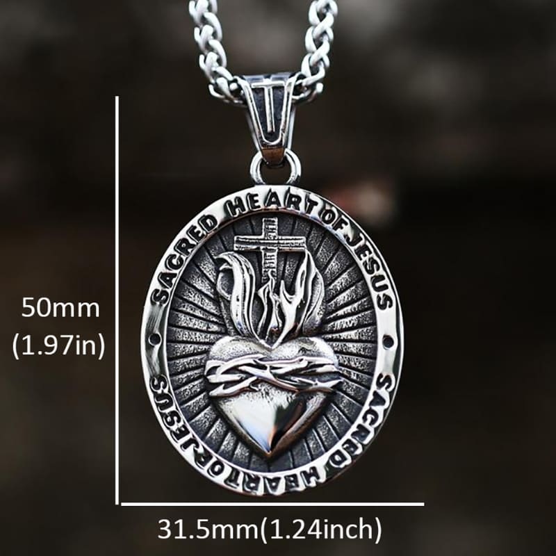 Colar_Masculino_Prata_Pingente_Sagrado_Coracao_de_Jesus_Santo_Altar_8