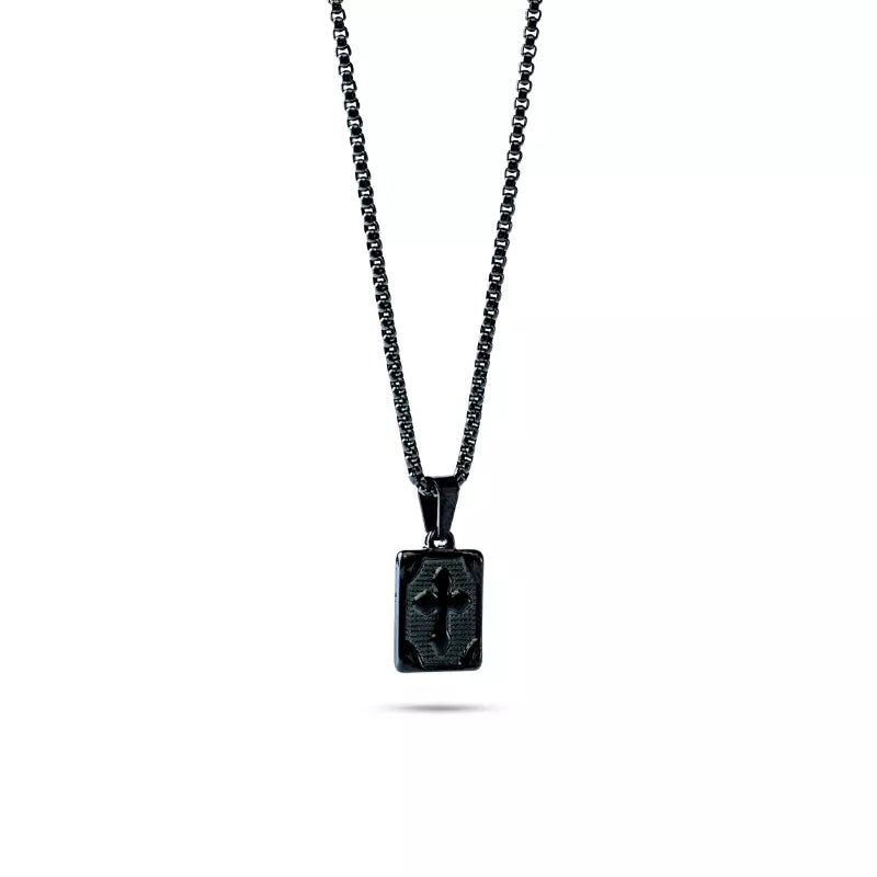Colar_Masculino_Preto_Pingente_Crucifixo_Medalha_Santo_Altar_1