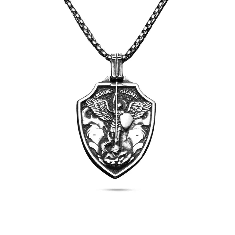 Colar_Masculino_Sao_Miguel_Arcanjo_Brasao_Prata_2