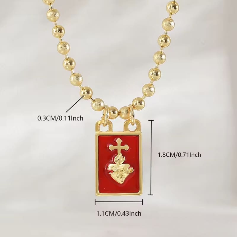 Colar_Medalha_Sagrado_Coracao_de_Jesus_Dourado_Santo_Altar_2