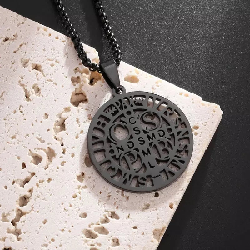 Colar_de_São_Bento_Medalha_de_São_Bento_Relevo_Preto_Santo_Altar_1