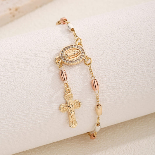 Pulseira Feminina Dezena Senhora de Guadalupe Santo Altar 1