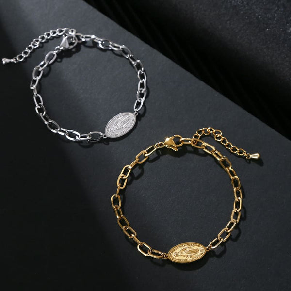Pulseira Cadeia de Consagração a Nossa Senhora Relevo Santo Altar 1