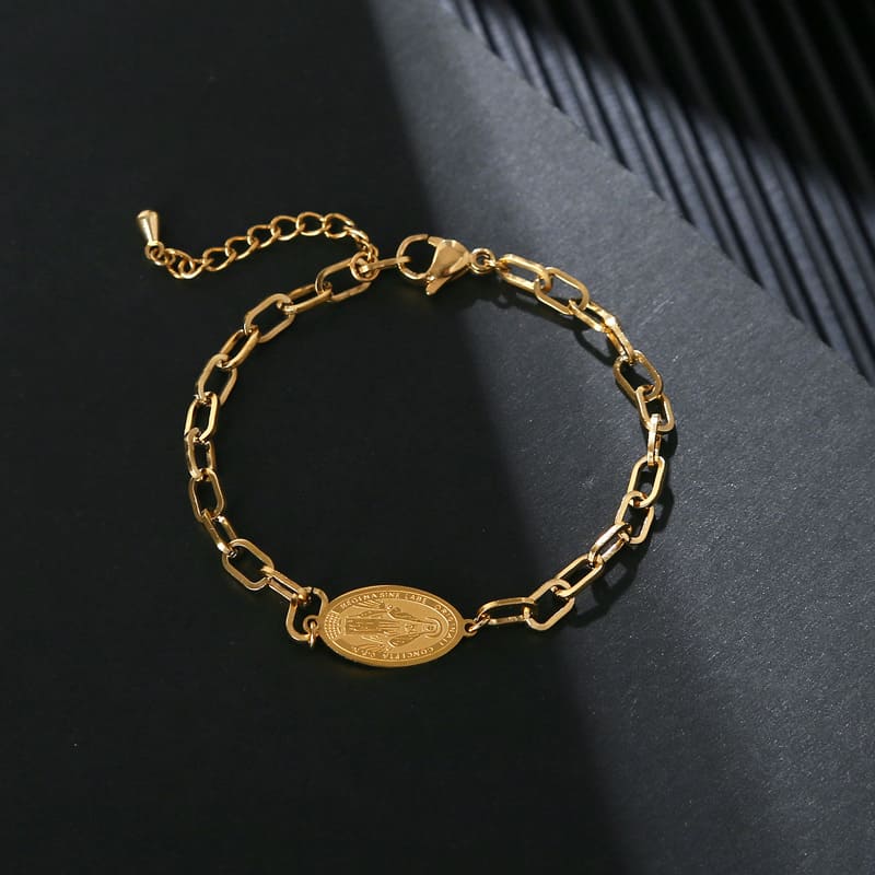 Pulseira Cadeia de Consagração a Nossa Senhora Relevo Santo Altar 3