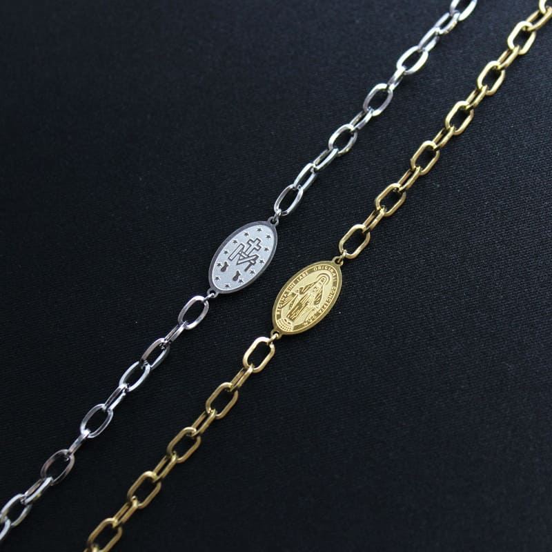 Pulseira Cadeia de Consagração a Nossa Senhora Relevo Santo Altar 4