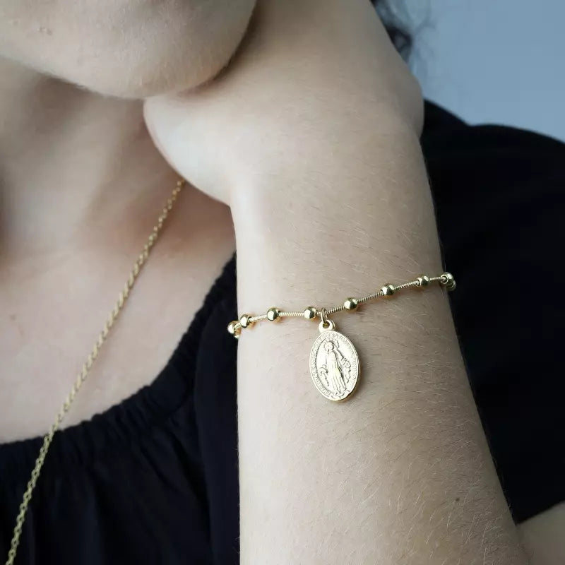 Pulseira_Feminina_Nossa_Senhora_Medalha_Milagrosa_Cruz_Santo_Altar_4