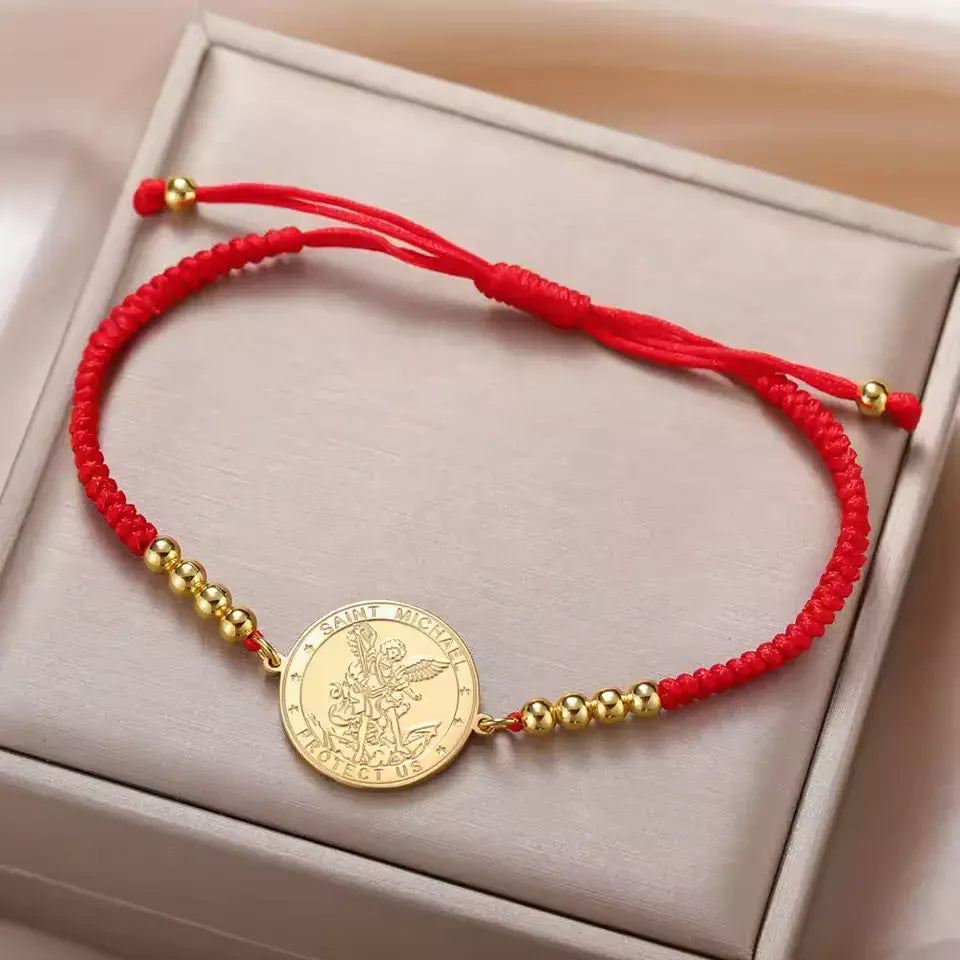Pulseira_Medalha_Sao_Miguel_Arcanjo_Vermelha_Santo_Altar_4