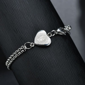 Pulseira Pingente Nossa Senhora de Guadalupe Inoxidável Santo Altar 1