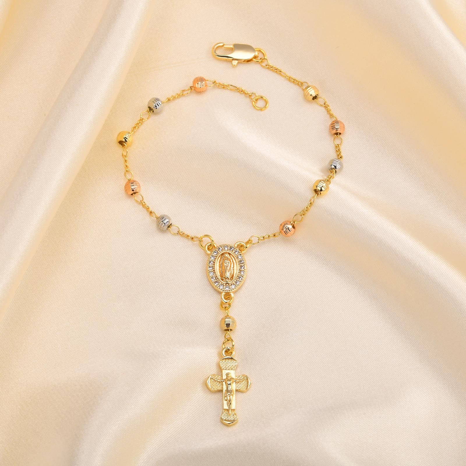 Terço de Pulso Feminino Dezena Nossa Senhora Santo Altar 1